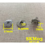 Застежка магнитная зажимная 17 мм Латунь SKM03
