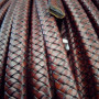 Шнур кожаный плоский плетеный 12х6 мм Ретро 20 см