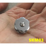 Застежка магнитная зажимная 17 мм Латунь SKM03