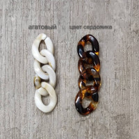 Звенья пластиковые 14х19 мм для цепочек 