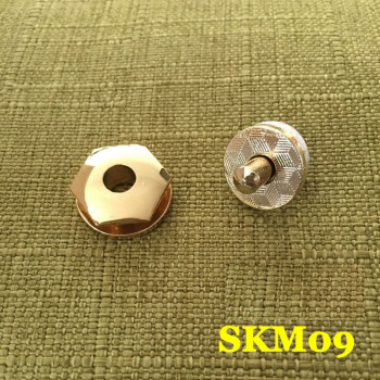 Застежка магнитная зажимная 15,3 мм Латунь SKM09