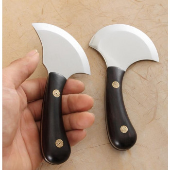 Нож шерфовочный полукруглый с инкрустацией