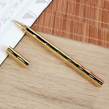 Корпус для ручки Бамбук, золото блестящее
