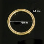 Кольцо 7-51 мм латунь литое