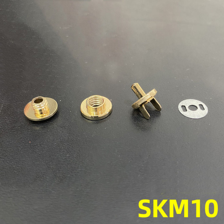 Купить Застежка магнитная зажимная 12 мм Латунь SKM10