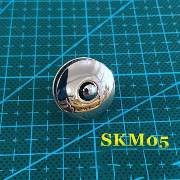Застежка магнитная зажимная 20 мм Латунь под Серебро SKM05