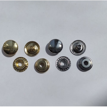 Кнопки пробивные 10 мм кольцевые №203 латунь