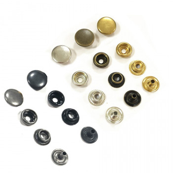 Кнопки пробивные 13 мм кольцевые № 203 латунь с покрытием