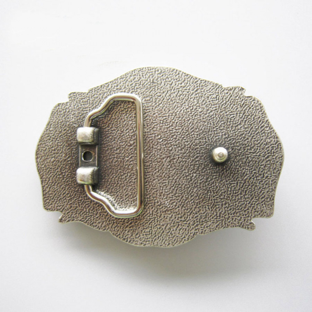 Пряжка для ремня декоративная с серебряным покрытием AT067SL.