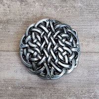 УЦЕНКА! Пряжка для ремня с шипом 40 мм Кельтский узор