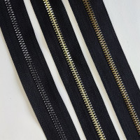 Молния металлическая №5 рулонная двухстороняя Цена за 10 см