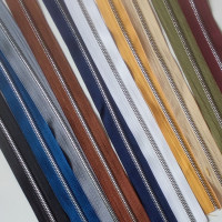 Молния металлическая №3 рулонная двухстороняя полированные зубья под серебро Цена за 10 см