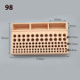 Органайзер для кожевенных инструментов 46, 98 мест деревянный