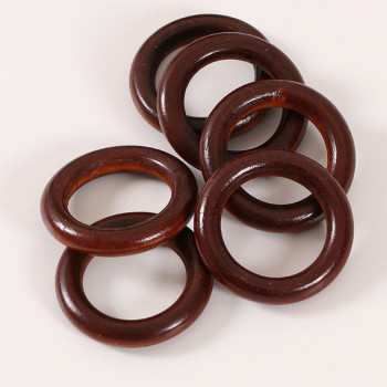 Кольцо деревянное для слингобус коричневое
