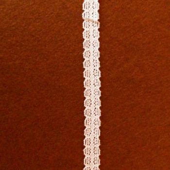 Кружево хб Ромбы белое 12 мм