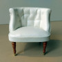 Кресло для кукол 12 см Белое