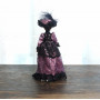 Кукла Дама в лиловом платье Миниатюра 1:12