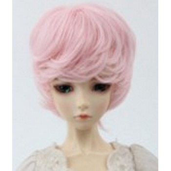 Парик для кукол Стрижка с челкой FBE095A цвет розовый размер А