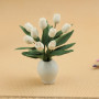 Тюльпаны белые для кукольного домика 1:12