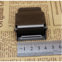 Пряжка 40 мм на стропу с фиксатором черно-серая