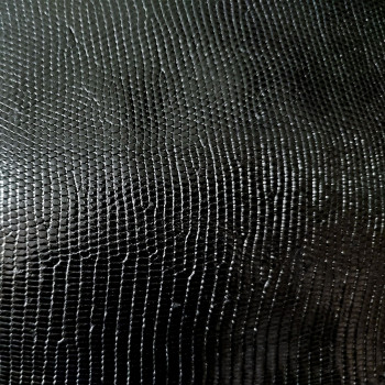 Кожа Варана натуральная 0,7 мм 30 см Черная Италия