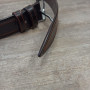 Ремень кожаный 35 мм толщ. 4 мм пряжка стальная Темно-коричневый