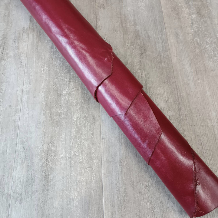 Кожа КРС 1,1-1,3 мм Бордовый Conceria Италия Кожа КРС 1,1-1,3 мм Бордовый Conceria Италия