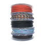 Шнур корд стальной 3 мм плетеный для украшений Двухцветный