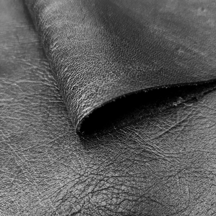 Кожа КРС 0,9 мм лицевая Черный Турция