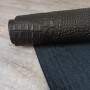 Кожа Кайман 1,2 мм черный матовый