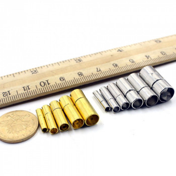 Застежка 2-8 мм для браслета Цилиндр 
