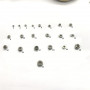 Бусина 1-3 мм для браслетов с силиконовой вставкой Сталь B66