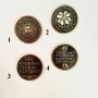 Монеты сувенирные 30 мм Латунь