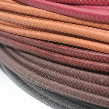 Шнур кожаный плоский плетеный 10х5 мм 20 см