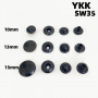 Кнопки пробивные 15 мм YKK №831 латунь