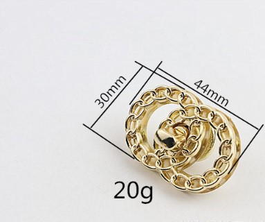 Застежка для сумки поворотная Цепочка S-3596 фото 3 Застежка для сумки поворотная Цепочка S-3596 фото 3