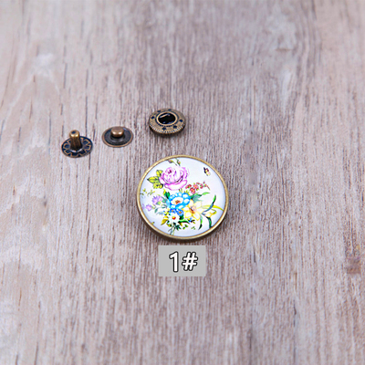 Кнопки пробивные 18 мм Цветы фото 2 Кнопки пробивные 18 мм Цветы фото 2