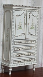 Миниатюра для кукол Шкаф Золото и роспись на белом | Галерея фото | Pava.pro Миниатюра для кукол Шкаф Золото и роспись на белом - фото товара