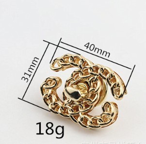 Застежка для сумки поворотная С-Цепочка фото 3 Застежка для сумки поворотная С-Цепочка фото 3