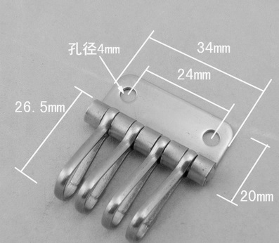 Заготовка для ключницы под серебро 4-6 карабинов фото 4 Заготовка для ключницы под серебро 4-6 карабинов фото 4