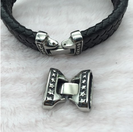 Замок 20х7 для плоских браслетов Звезды Сталь | Галерея фото | Pava.pro Замок 20х7 для плоских браслетов Звезды Сталь BR-z16 - фото товара