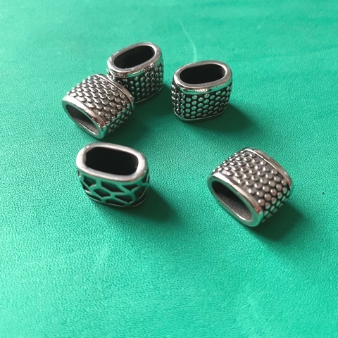 Бусины 10х5 мм для плоских браслетов Сталь B55 Бусины 10х5 мм для плоских браслетов Сталь B55