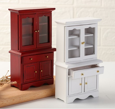 Шкаф-буфет для кукол Белый/Махагон Шкаф-буфет для кукол Белый/Махагон