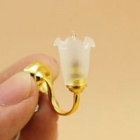 Бра однорожковое Тюльпан с проводом для кукол  - купить для кожевенного хобби