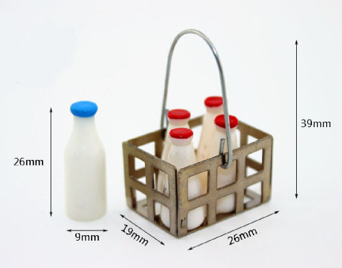 Бутылочки с молоком в корзине для кукол  SH D116 - фото товара фото 2