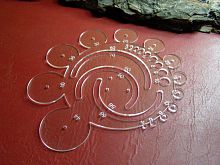 Шаблон-лекало большой Радиусы   - купить для кожевенного хобби