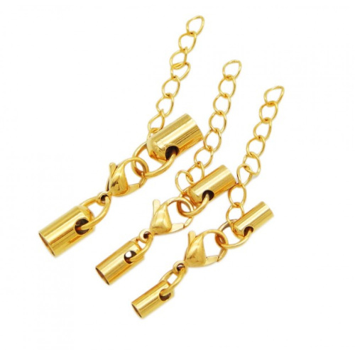 Концевик с цепочкой на шнуры 1-6 мм  фото 4