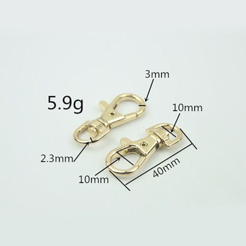 Карабин поворотный 10 мм с собачкой КМ-5 фото 2