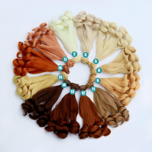 Трессы для кукол 20 см с Завитыми кончиками BJD Трессы для кукол 20 см с Завитыми кончиками BJD