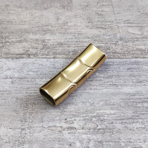 Замок 10х5 мм для плоских браслетов Сталь Трехсекционная фото 2